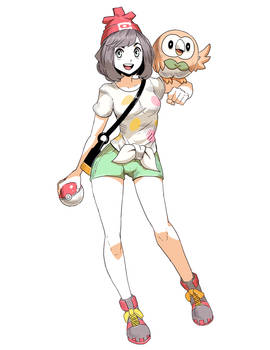 Pokemon Sun and Moon - Female Trainer sketch