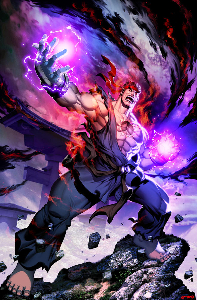 Street Fighter Unlimited 11 - Evil Ryu by GENZOMAN on DeviantArt