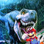 Super Mario oddysey in Jurassic Park