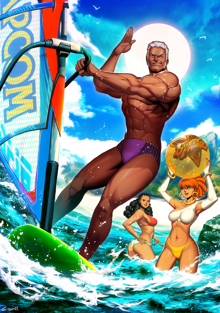 Urien - Street Fighter Summer Sports special by GENZOMAN