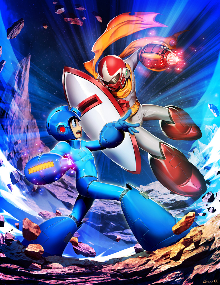 Mega Man VS Break Man - Mega Man Mastermix 3 by GENZOMAN