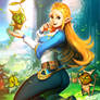 Zelda and koroks