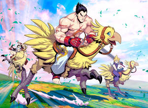 Kazuya and Chocobo