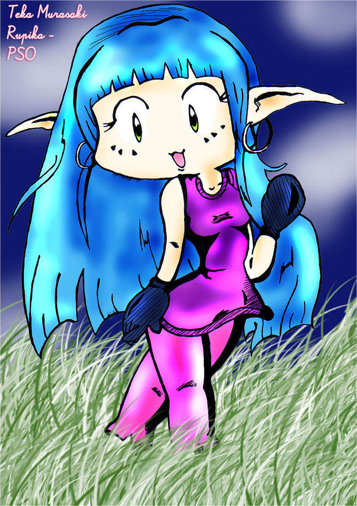 Rupika - Colored again - PSO by flowlilly on DeviantArt
