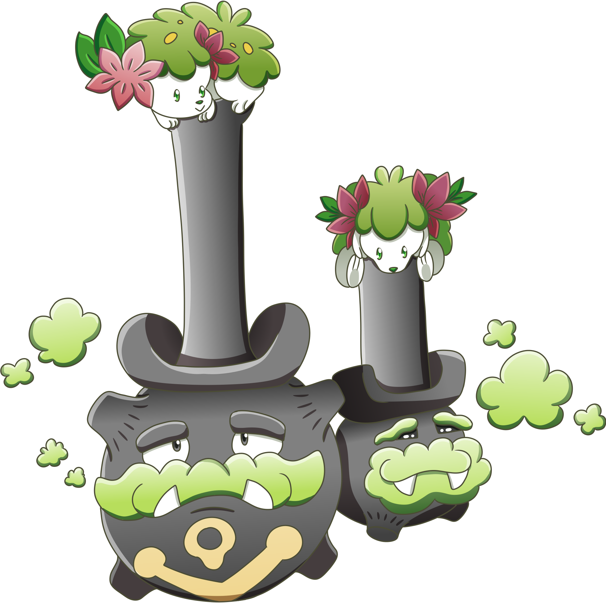 Galar Shellbert Galar Weezing by MintAnnCommish on DeviantArt