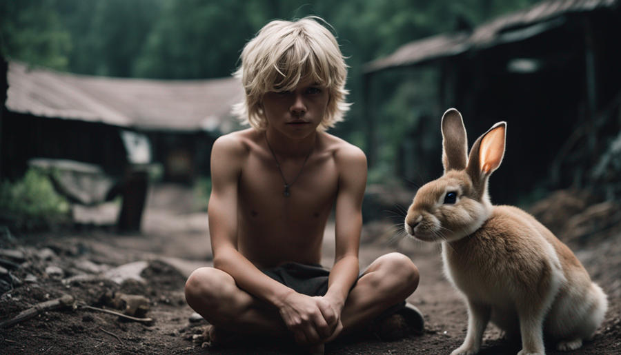 Boy and Rabbit by Mylivealex on DeviantArt