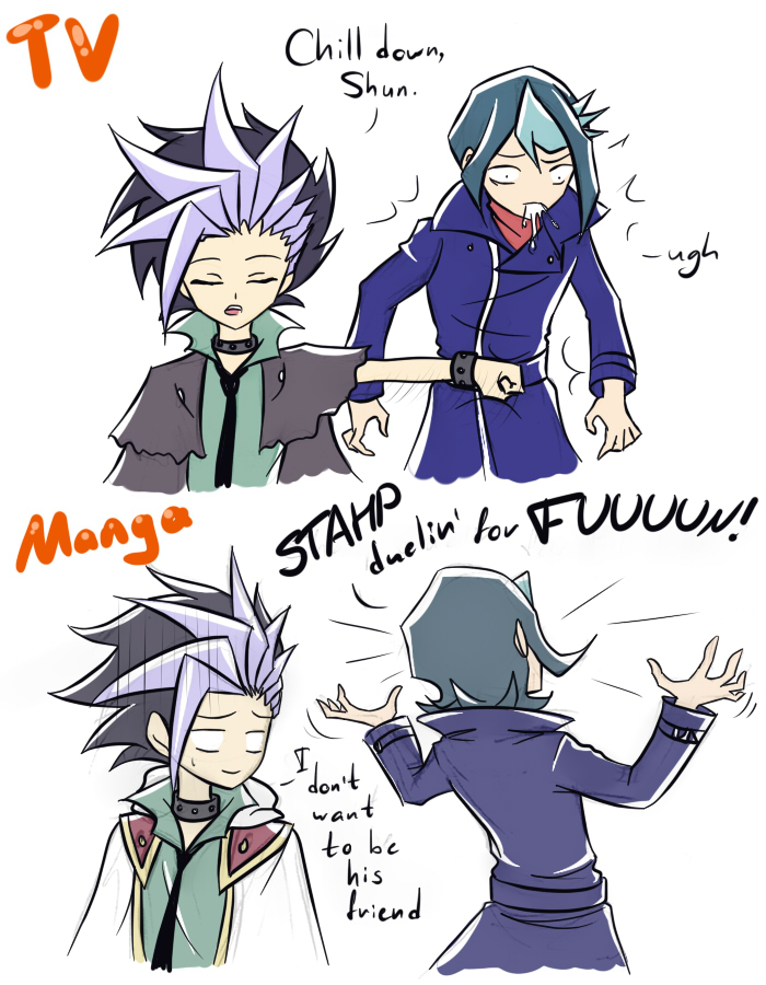 Anime vs Manga - Yuto and Shun by tanitak on DeviantArt Anime vs Manga - Yuto and Shun by tanitak on DeviantArt