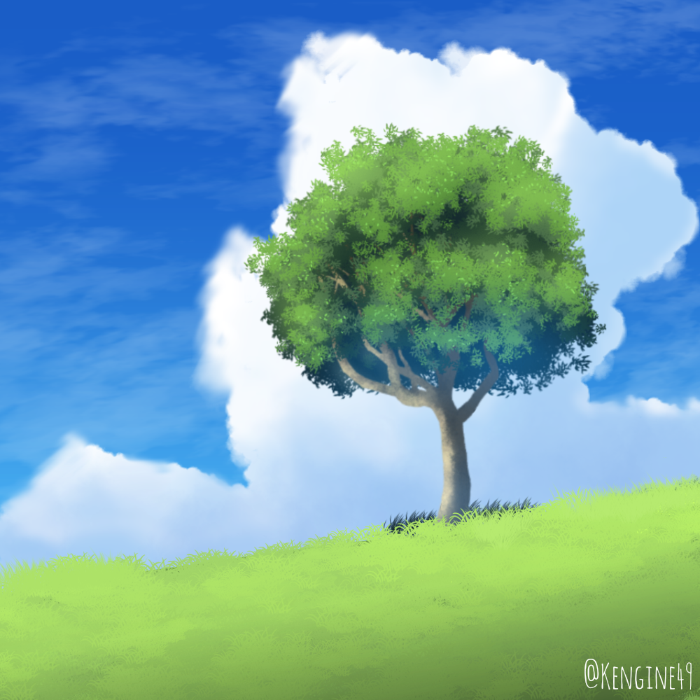 Tree On Grass Land by Kengine49 on DeviantArt Tree On Grass Land by Kengine49 on DeviantArt