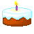 Flickering Birthday Cake