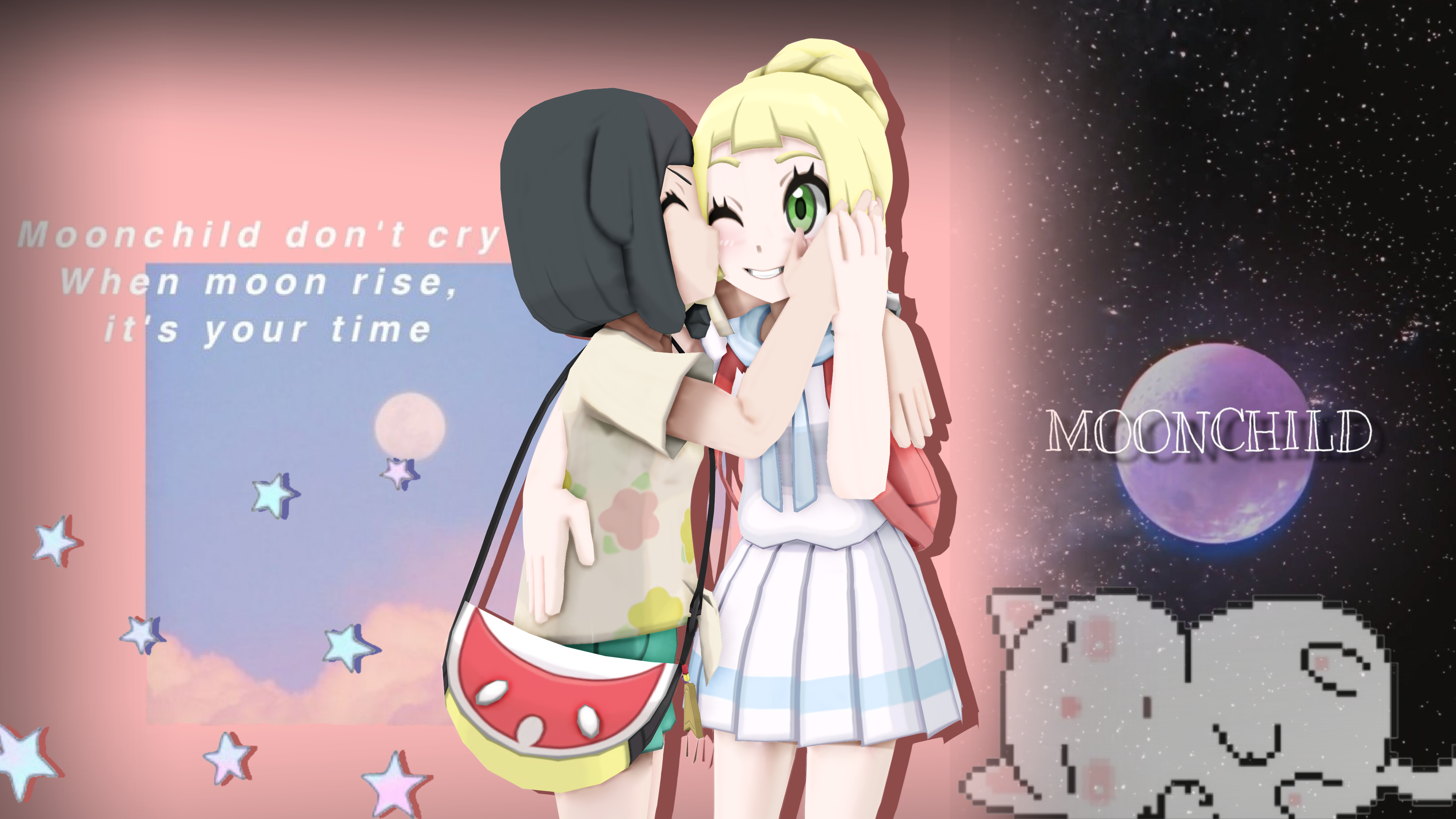 Moon|Lillie Pokemon Wallpaper by Tanja-sama on DeviantArt Moon|Lillie Pokemon Wallpaper by Tanja-sama on DeviantArt