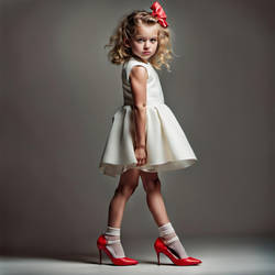 Young Girl In High Heels