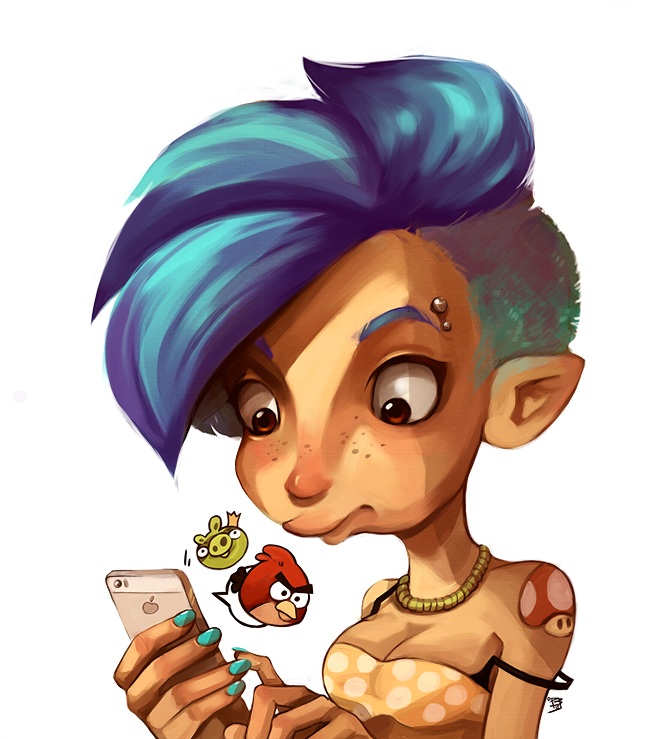Gamer Elf by beiibis