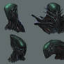 alien helmet design 2 (Giger tribute)