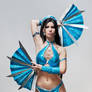 Kitana Mortal Kombat cosplay