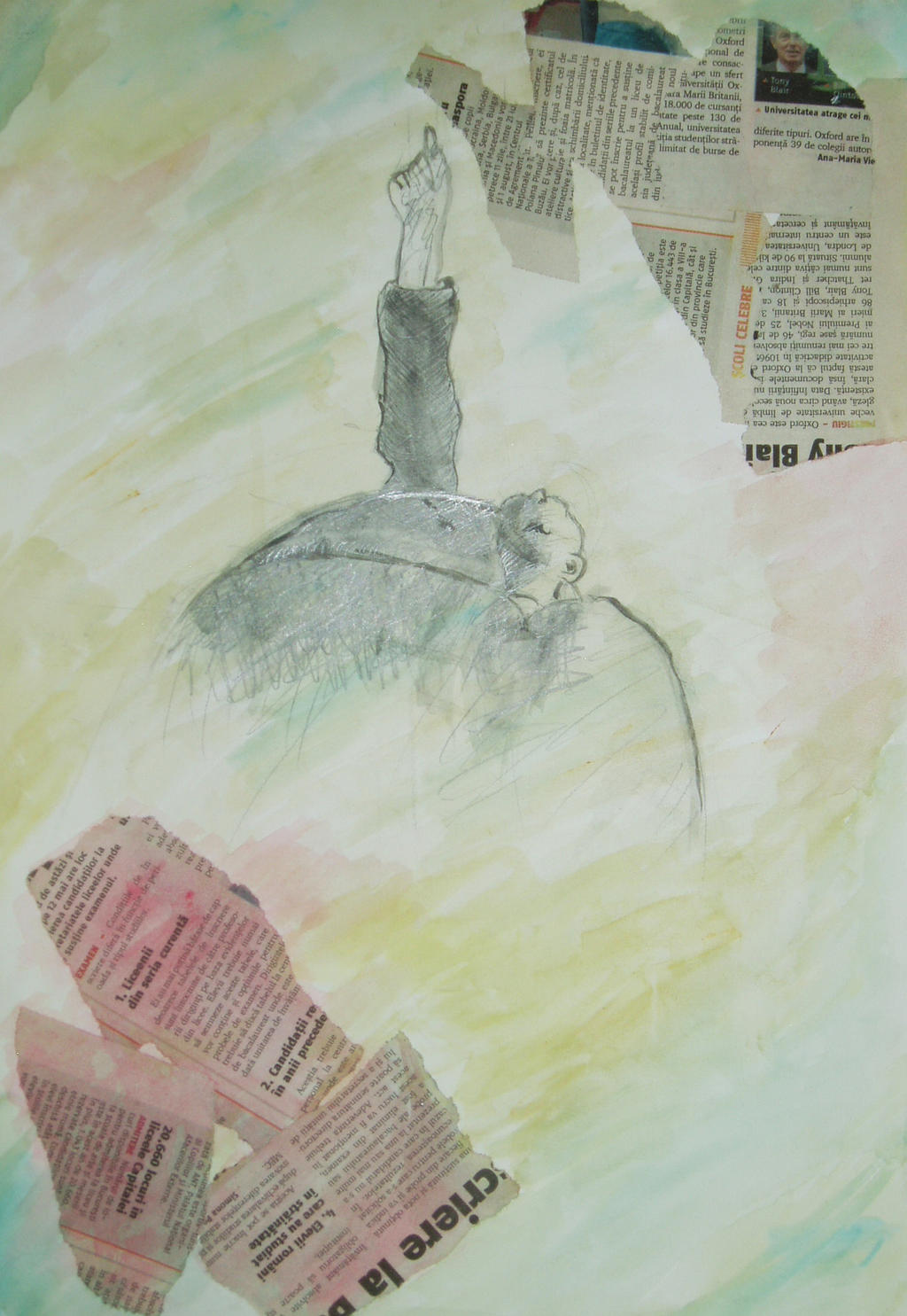 Creion Acuarela Colaj By Lightgreen26 On Deviantart