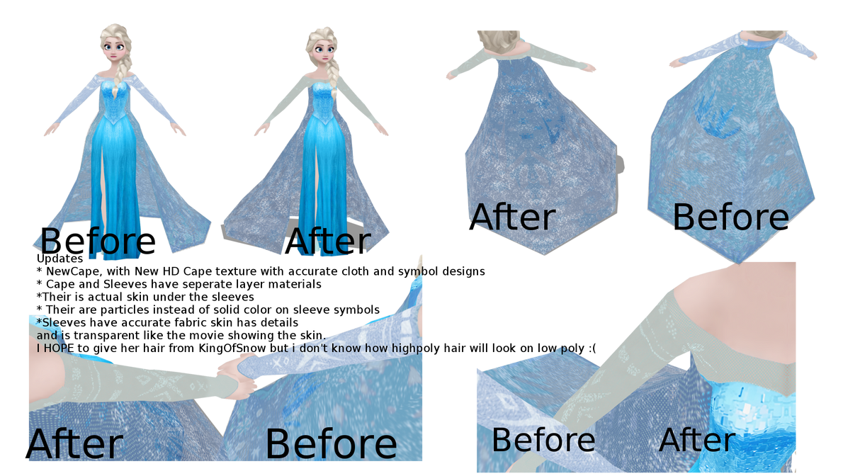 MMD - Elsa Update Progress by SnowyCxmet on DeviantArt