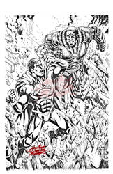 Superman vs Zod_Commission fan art