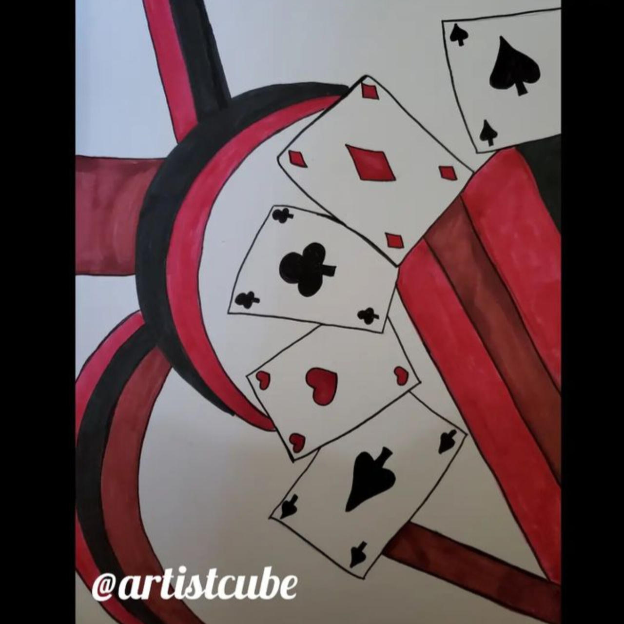 Card Drawig Cards drawing by artistcube on DeviantArt