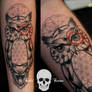 Classy owl tattoo