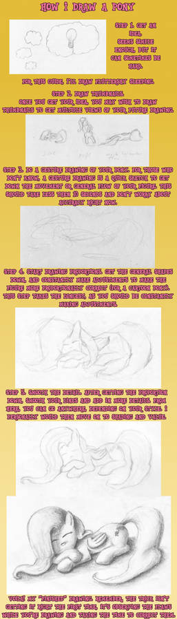 My Pony Drawing Process