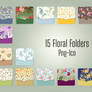 Floral Folder Icons