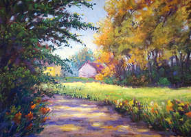 The path to civilization (pastel painting)