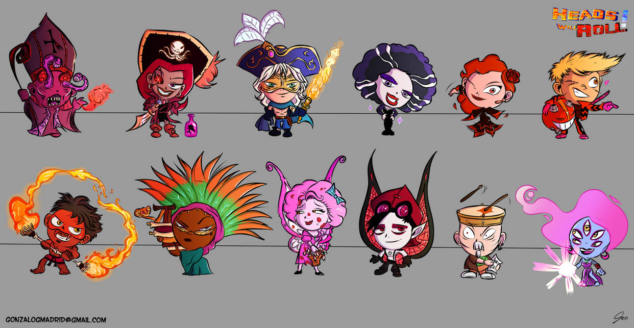 Crazy Chibis-Heads Will Roll! by gontoons on DeviantArt