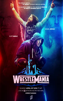 Kurt Angle vs Daniel Bryan Promotional Poster