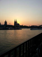 Sunset over Cologne