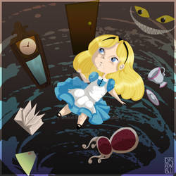 Alice in Wonderland - The fall