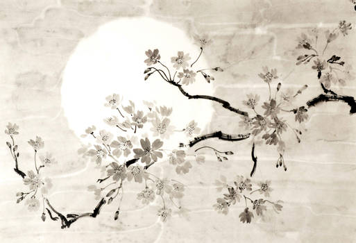 Sumi-e sakura