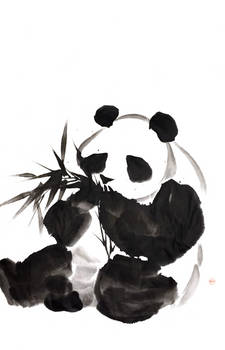 [Sei] Panda with bamboo