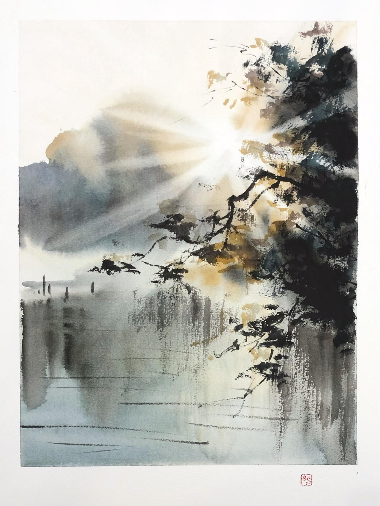 [Watercolor] Sunrise