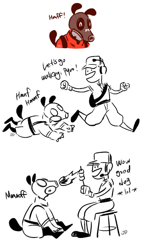 Meet the Dog Pyro by diceberg7 on DeviantArt