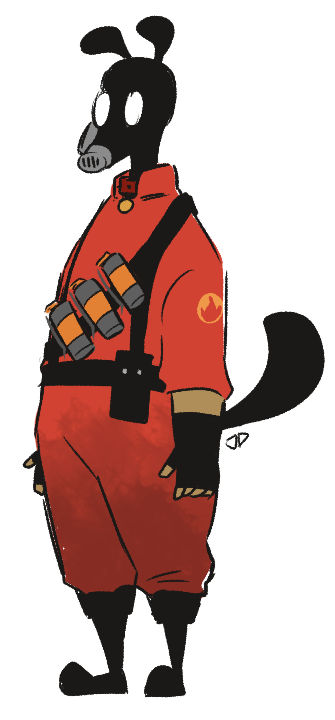 The dog pyro again by diceberg7 on DeviantArt