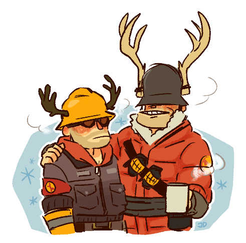 Helmets in antlers+Antarctic set