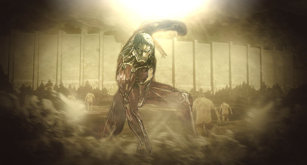 Best Ever Attack On Titan Eren Vs Armored Titan Wallpaper - positive quotes