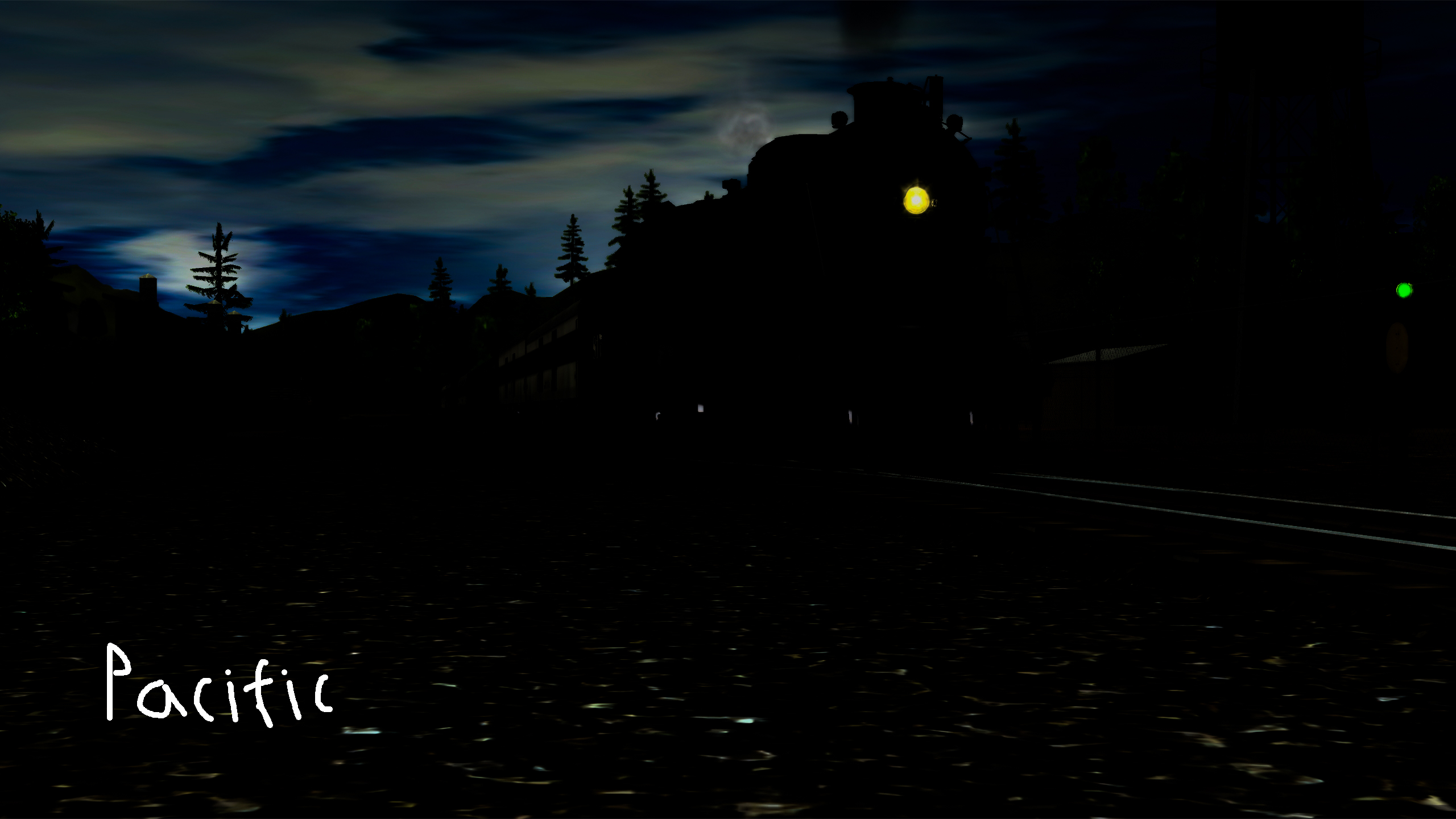 Nighttime on the Railroad by TrainzPacific on DeviantArt