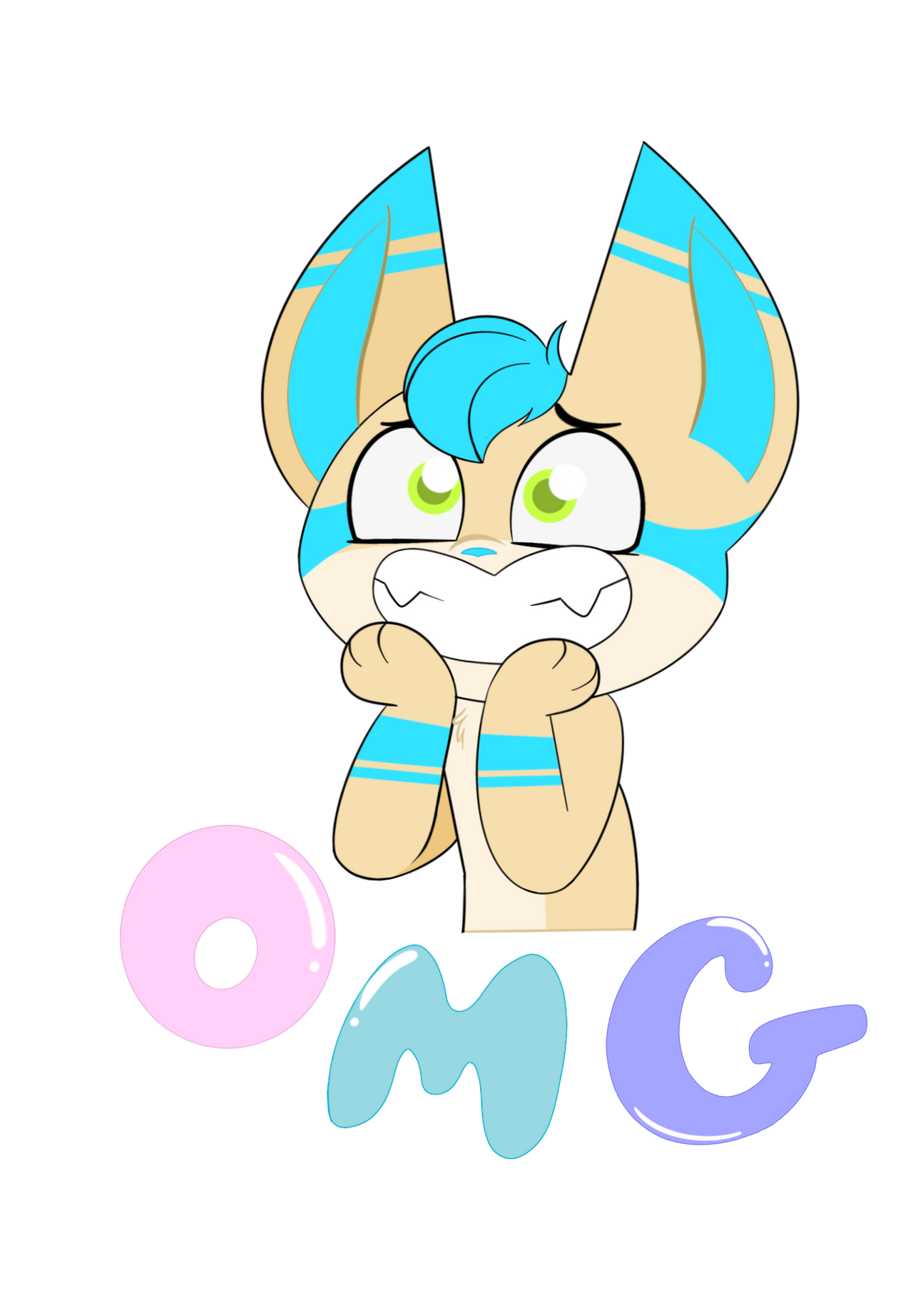 Cyan sticker by TheCatVaultseries on DeviantArt