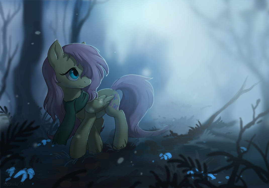 Fluttershy and the misty forest by Miltvain Fluttershy and the misty forest by Miltvain