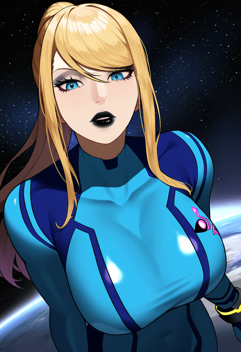 Metroid Human Samus Aran, Zero Suit, Black Makeup by DigitalDreamWeave on DeviantArt