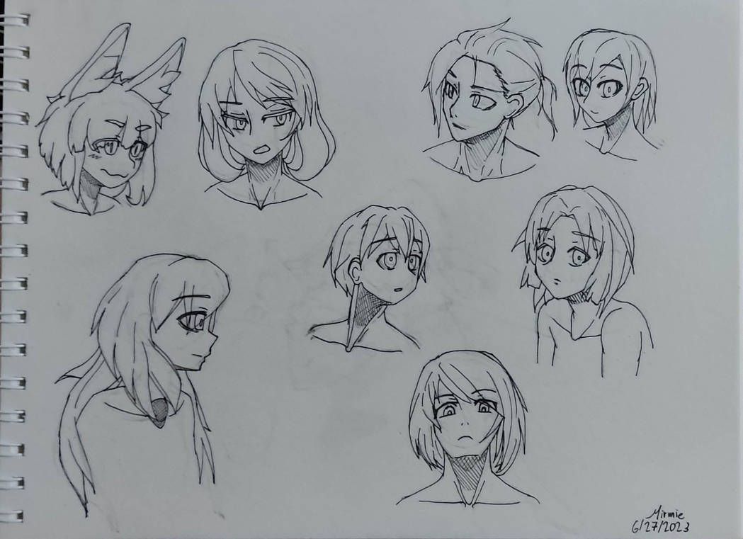 Heads Different Angles By Mirmielle On Deviantart Heads Different Angles By Mirmielle On Deviantart