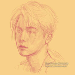 BTS Jin sketch (fanart)