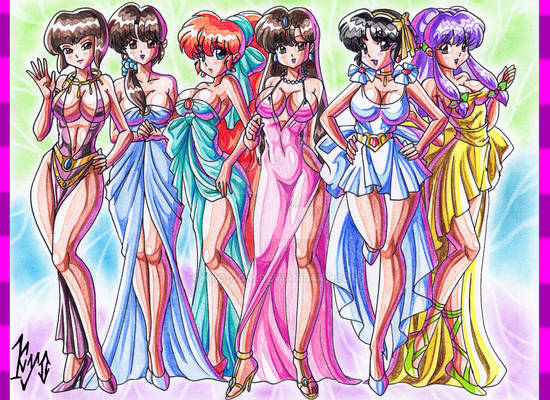 Beautiful Ranma Girls