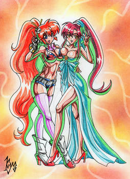 Ranma and Yoko 2 hot redhead