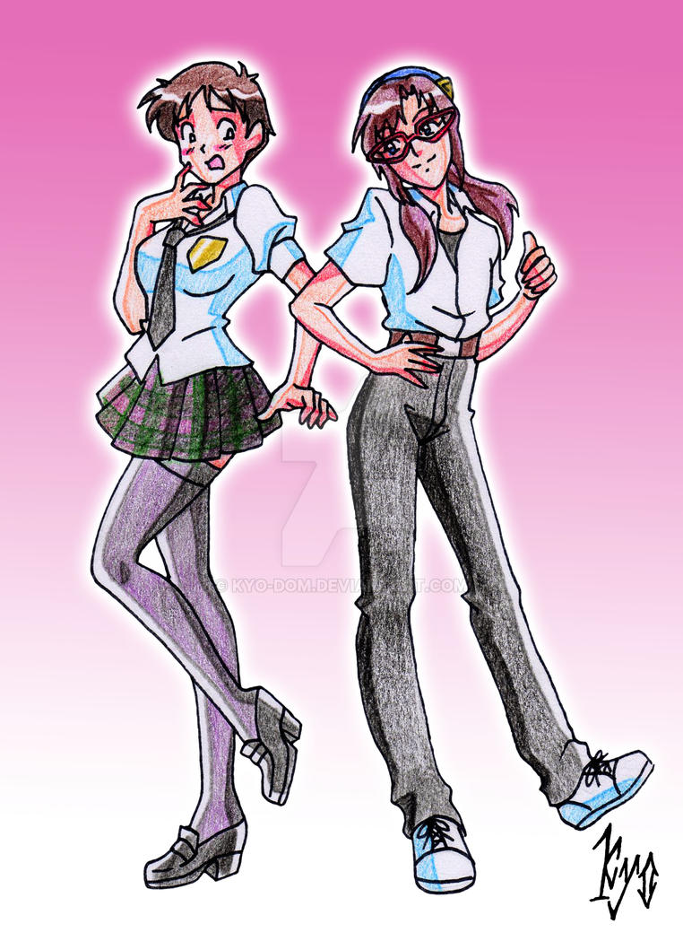 Head Swap Shinji And Mari By Kyo Dom On DeviantArt.