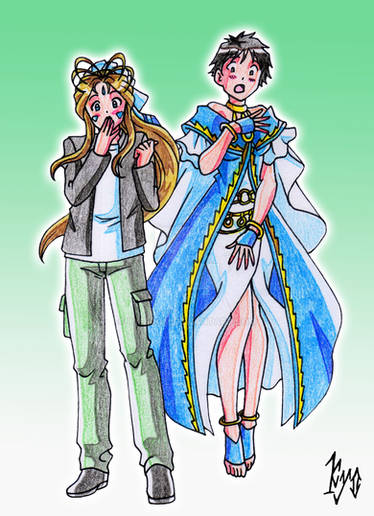 Head Swap - Belldandy And Keiichi