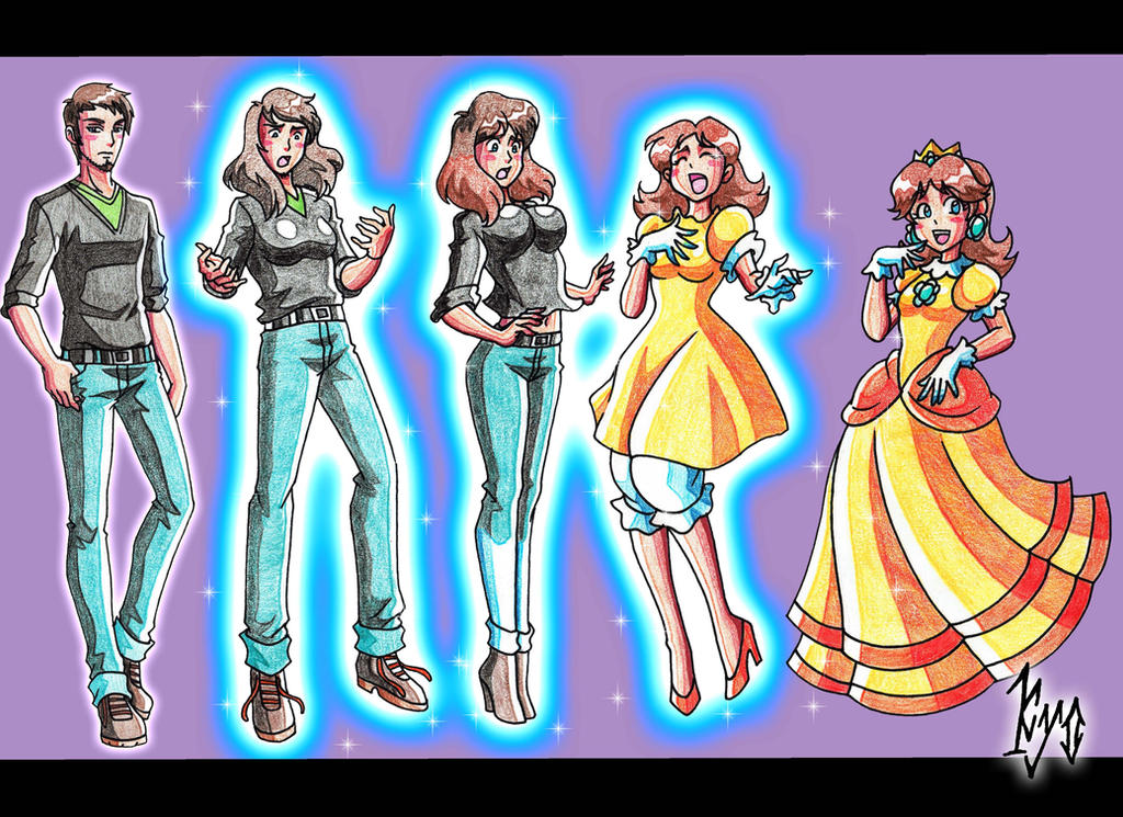 TG - from guy to Princess Daisy by kyo-dom on DeviantArt