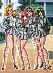 OC Girls Marie, Amber, Maya and Seijun