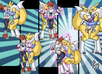 TF Male Renamon transform Rika into Fem Renamon